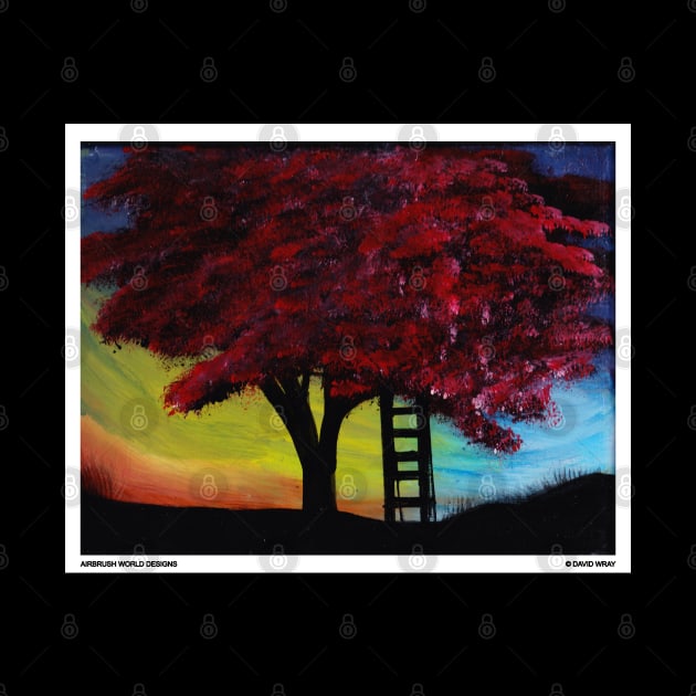 Tree On A Hill Nature Landscape Novelty Gift by Airbrush World