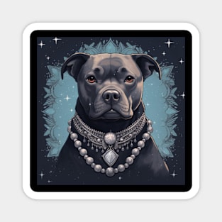 Vintage Staffy Magnet