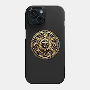 Vintage industrial steampunk mechanical gears sticker Phone Case