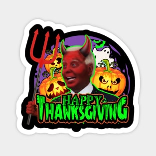 Biden Halloween Confused Happy Thanksgiving Devil Costume Magnet