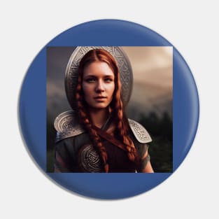 Viking Shield Maiden Pin