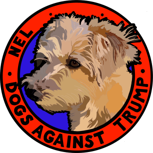 DOGS AGAINST TRUMP - NEL Magnet