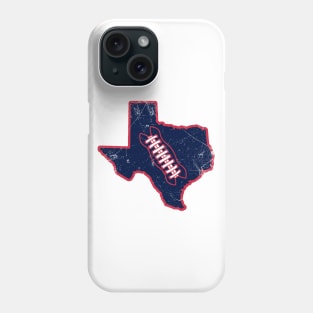 Texas Football, Retro - White/Navy/Red Phone Case