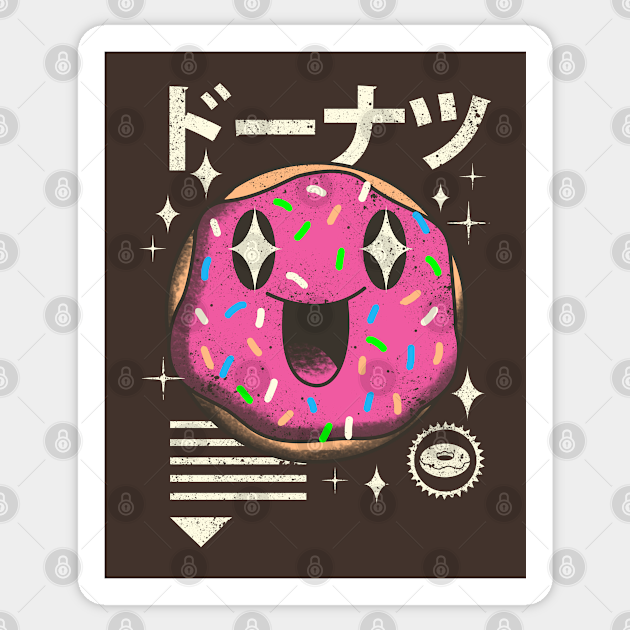 Kawaii Donut Donuts Aufkleber Teepublic De