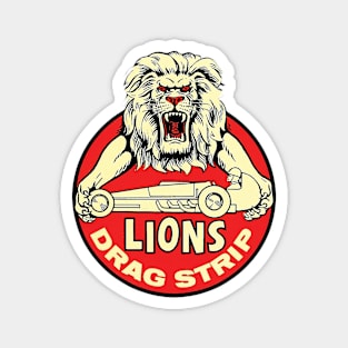 Vintage Lions Drag Strip Magnet