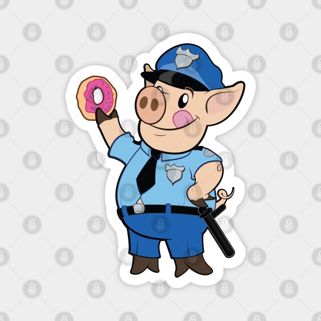 Police Pig Magnet by Howchie