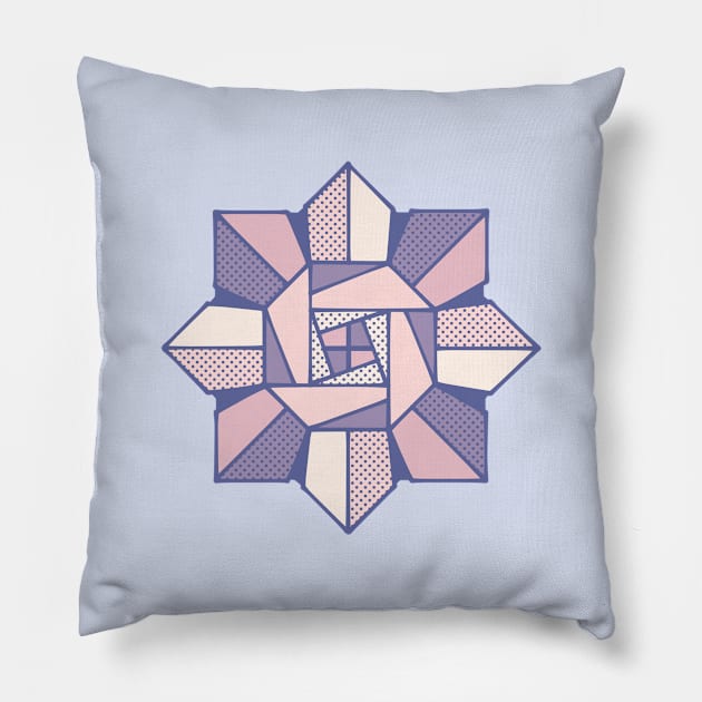 Origami Mandala Pillow by MonoFishTank