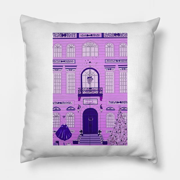 Christmas is coming to New York No. 2 Pillow by asanaworld