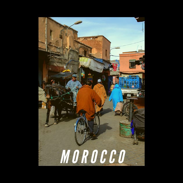 Visit Morocco Old Medina, Ancient Neighborhoods Souvenirs, Gift for Men and Women by SulmohArt