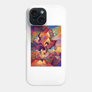 Colorful Distorted Squares Phone Case