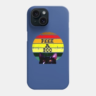 Peek And Boo Tuxedo Cat  Copyright TeAnne Phone Case