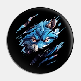 Ripped Base Magic Ninja Wolf Pin