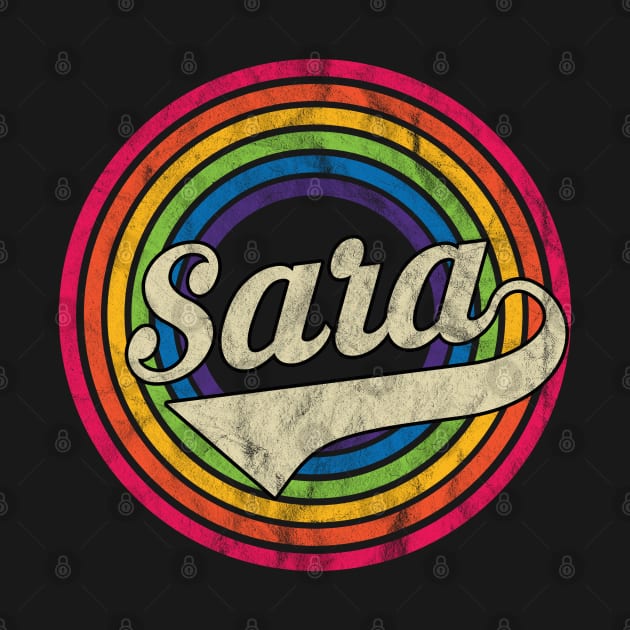 Sara - Retro Rainbow Faded-Style by MaydenArt