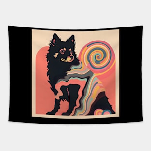 Schipperke in 80's Tapestry