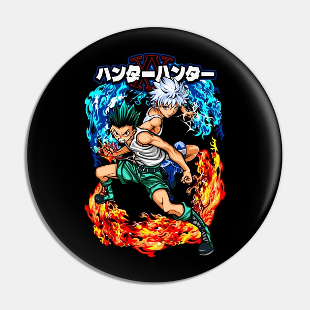 Gon & Killua Anime art Pin by Planet of Tees