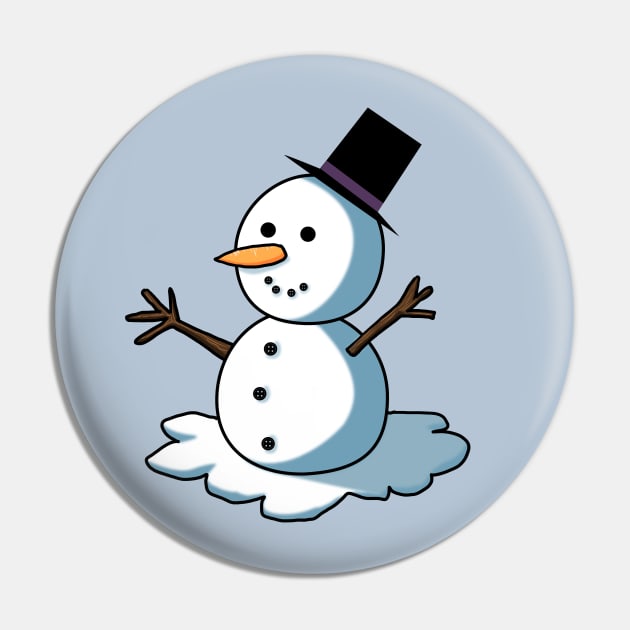 SNOWMAN Pin by droidmonkey