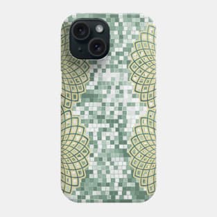 Green Mandala Lotus Flower of Life Sacred Geometry Pattern Print Phone Case