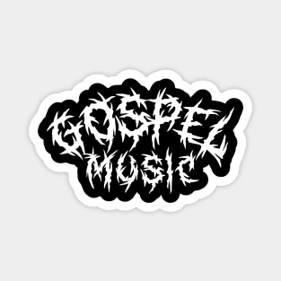 Gospel Music Metal Style Magnet