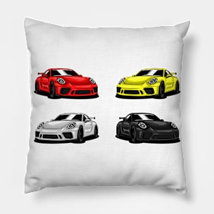 X4 Porsche 911 Car Pillow