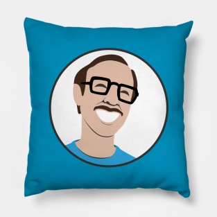 the happy nerd Pillow