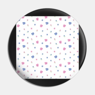 DITSY BLUE AND PINK MEADOW FLORALS Pin