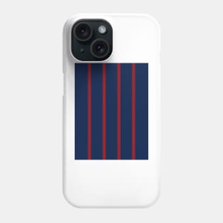 Bordeaux Navy Maroon Pinstripes Retro 1994 Phone Case