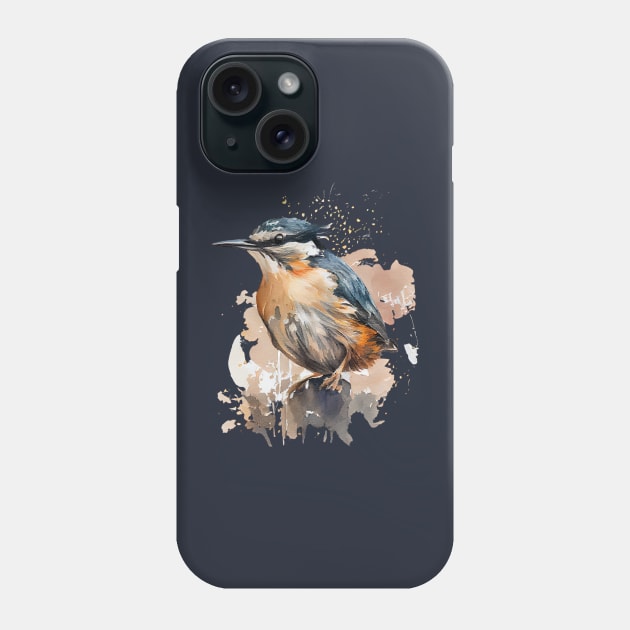 Nuthatch Bird On A Tree Branch Phone Case by CreativeDesignsx