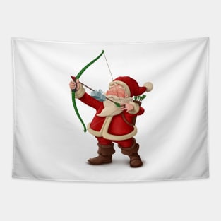 Santa Claus Archery Tapestry