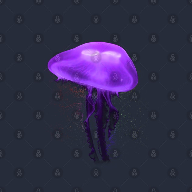 Violet Electric Jellyfish by Justamere