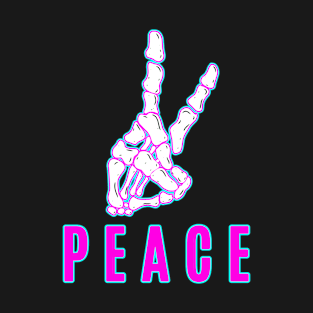 Peace skull hand T-Shirt