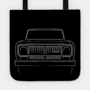 International Harvester Scout 2 - front stencil, white Tote
