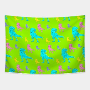 T-Rex Pattern Pop Art Tapestry