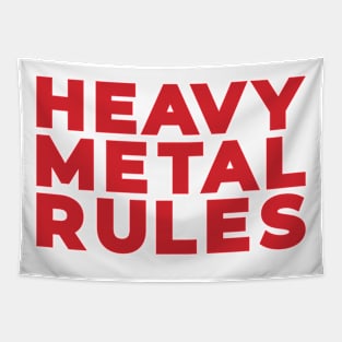 Heavy Metal Rules Tapestry