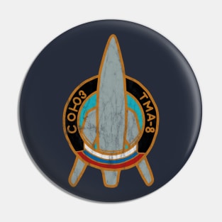 Retro Cosmonaut Mission Patch Pin