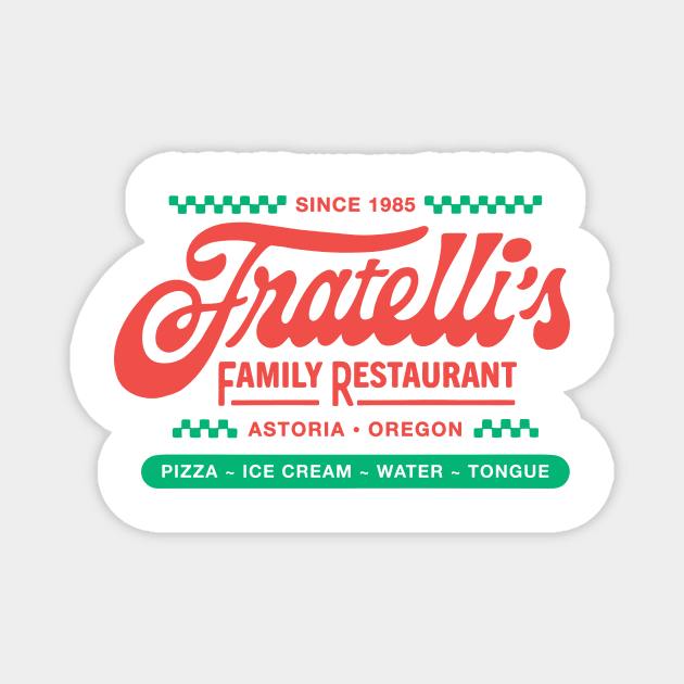 Fratelli's Family Restaurant The Goonies 80s Oregon Magnet by lorenklein