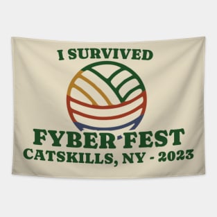 I Survived Fyber Fest 2023 Tapestry