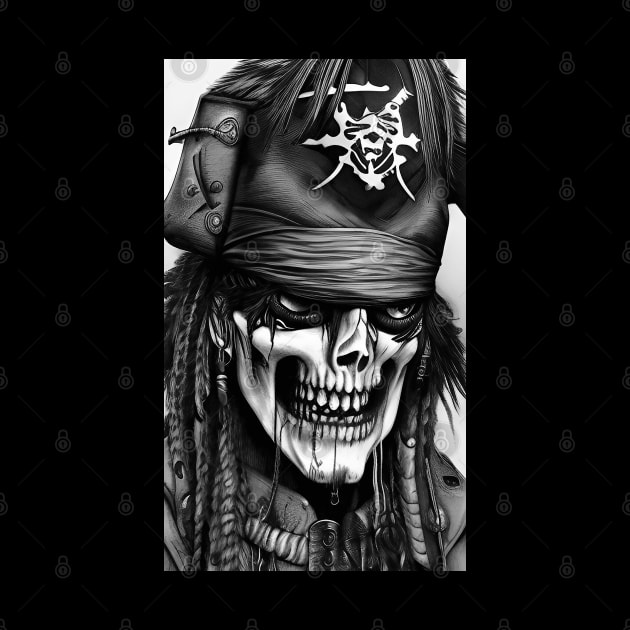 Wickedly Cool Pirate Skull by ZiolaRosa