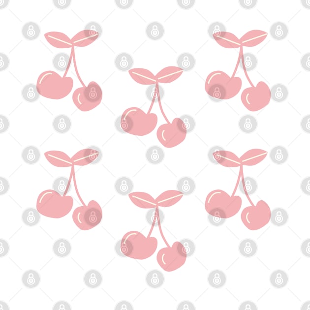 Pink cherry pattern by Moonance