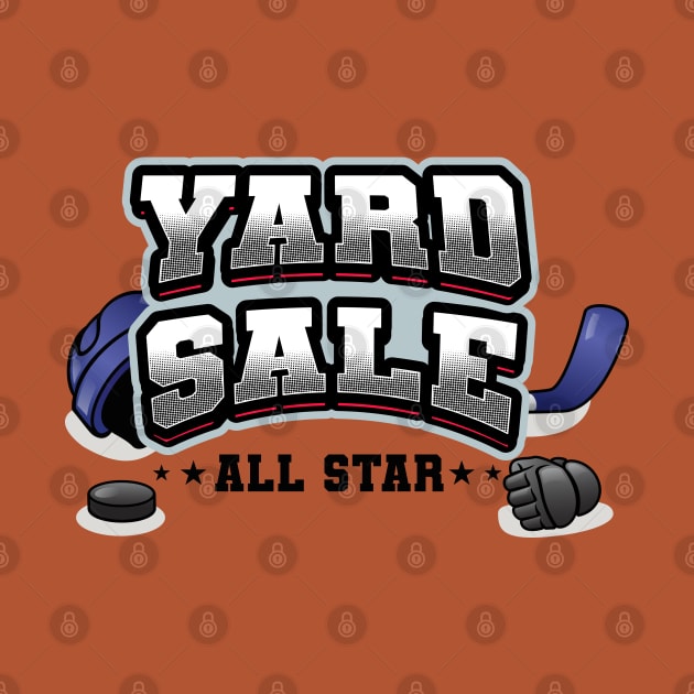 Ice hockey yard sale all star (on light colors) by Messy Nessie