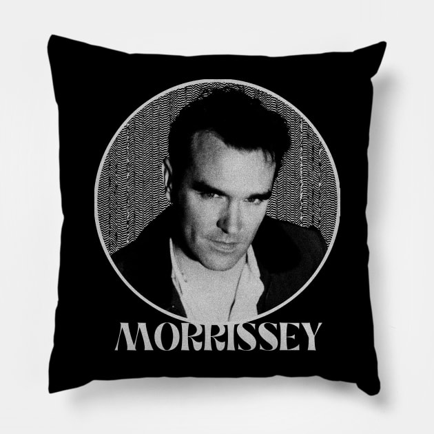 Morrissey The Smiths Vintage - White ver. Pillow by FRESH STUFF STUDIO