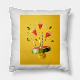 Watermelon and lemon Pillow