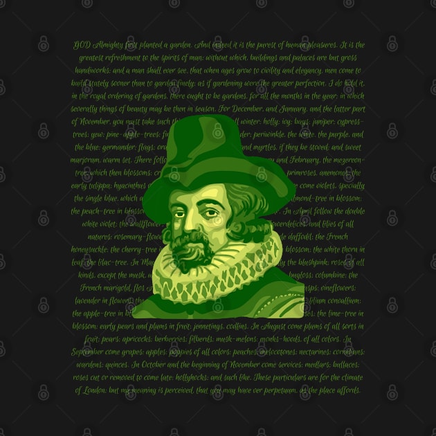 Francis Bacon Portrait and Quote by Slightly Unhinged