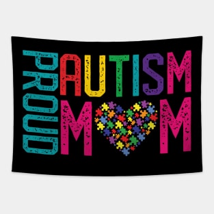 Proud Autism Mom Autism Awareness Day Month Tapestry