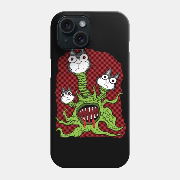 Kitty Monster Phone Case by jarhumor