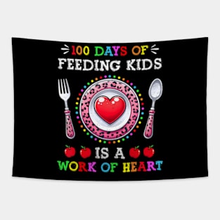 100 Days Of School Feeding Lunch  100th Day Of School Tapestry