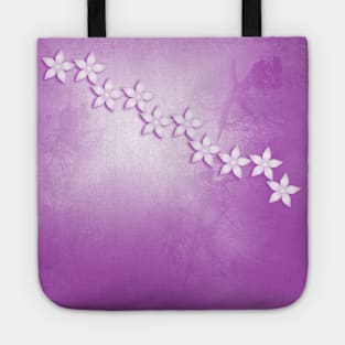 Abstract flowers and texture in pink Tote