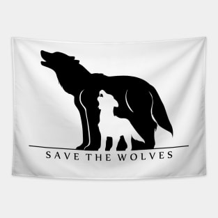 Save The Wolves Tapestry