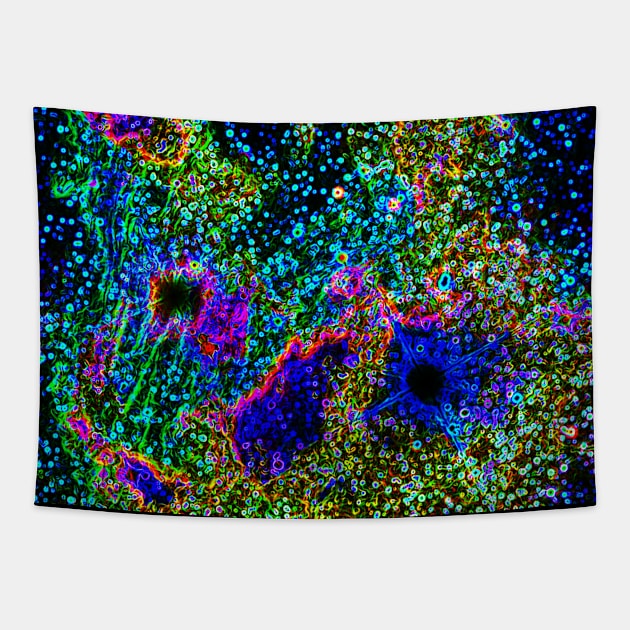 Black Panther Art - Glowing Edges 500 Tapestry by The Black Panther