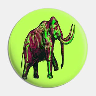 Mammoth Skeleton Interactive Magenta&Green Filter T-Shirt By Red&Blue Pin