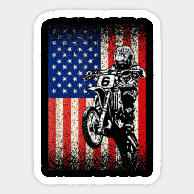dirt bike helmets american flag